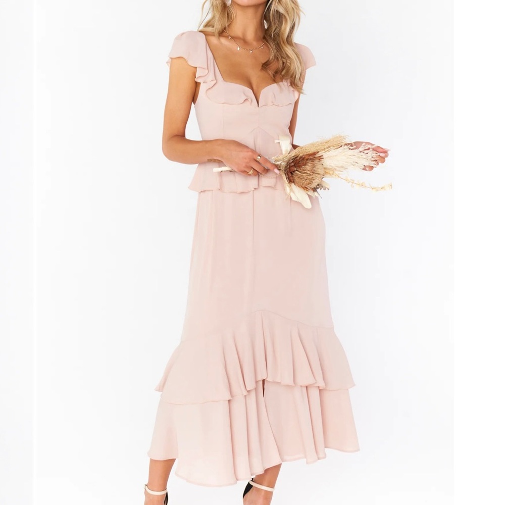 Show Me Your Mumu - Reese Ruffle Dress - Dusty Rose